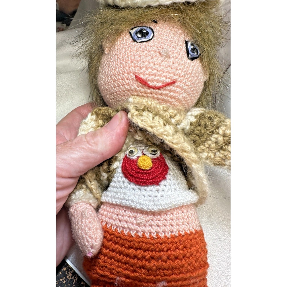 Crochet doll, 13" Amigurumi Doll, Handmade gift decoration, Ready-made Amigurumi